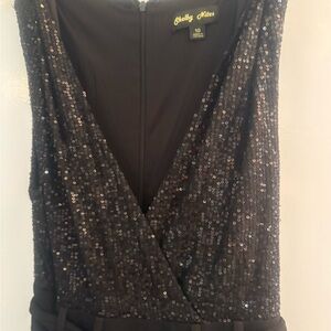 Black Sequin Jumpsuit